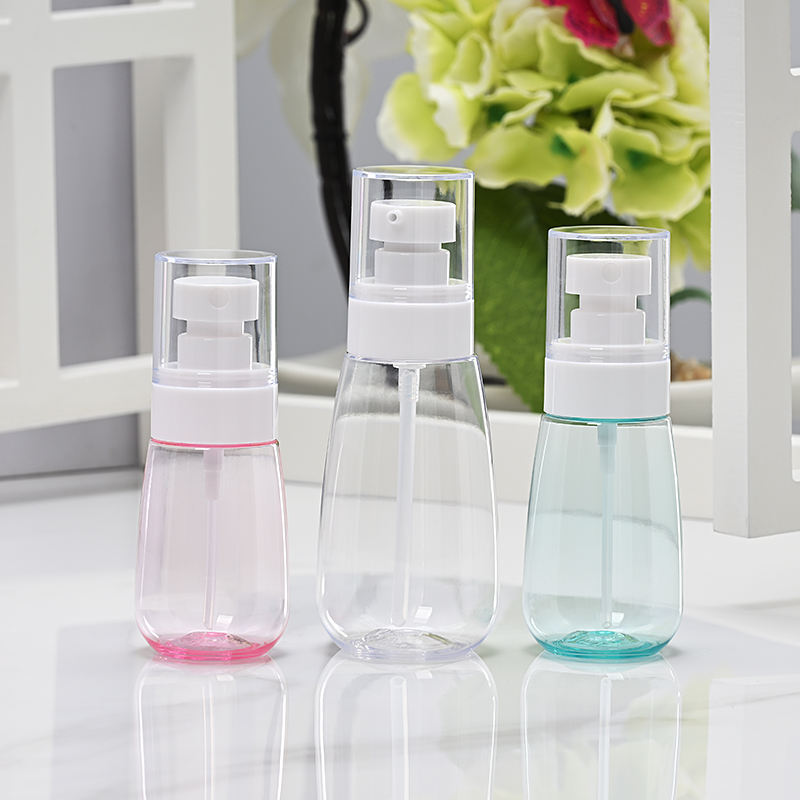 50 60 100ml Small Plastic Spray Bottle for Cosmetic Empty Body Mist Room Spray Bottles Luxury Travel Packaging Containers