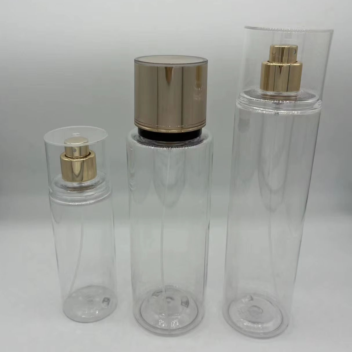 75ml 180ml 250ml PET Plastic Perfume Spray Bottles Pump Sprayer Body Mist Fragrance Deodorant Shampoo Lotion Screen Printing