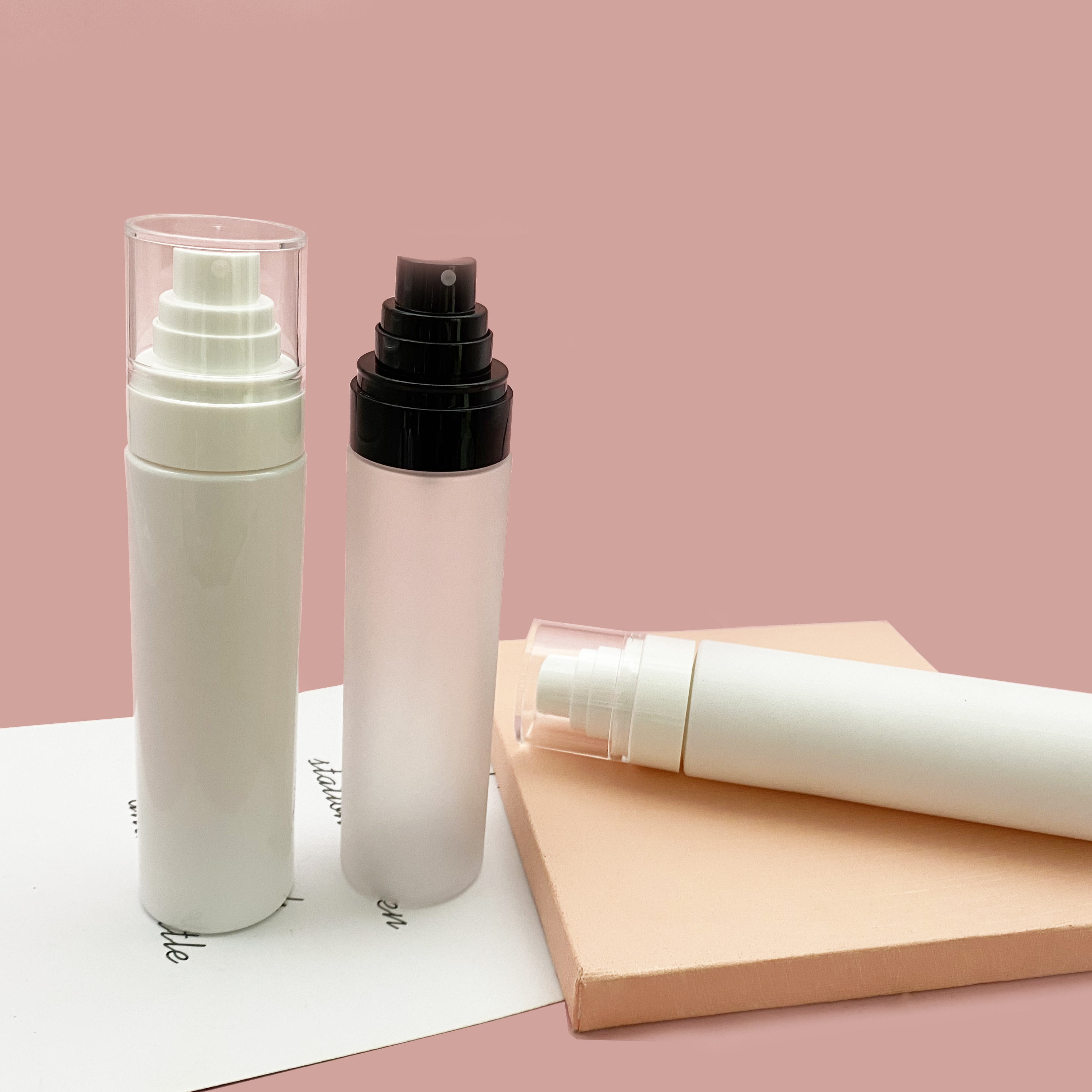 Bottle With Spray 100ml Round Pump Spray Bottle White Bottle With Sprayer Body Spray Bottle100ml