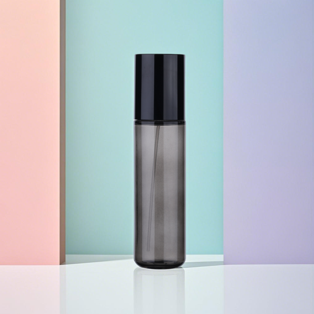 Custom Black Cap 120ml 150ml Eco-friendly PET Skin Care Lotion Bottle Plastic Cosmetic Bottle Beauty Toner Packing Spray Bottle