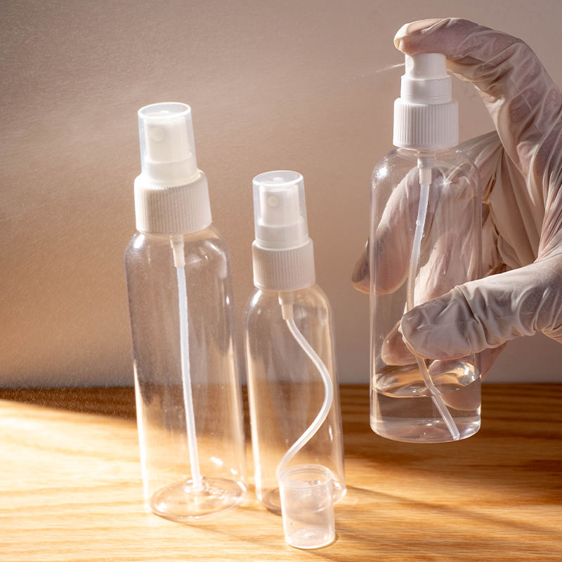 Transparent 150ml Liquid Alcohol Mist Spray Bottle Pharmaceutical Spray Pump Bottle