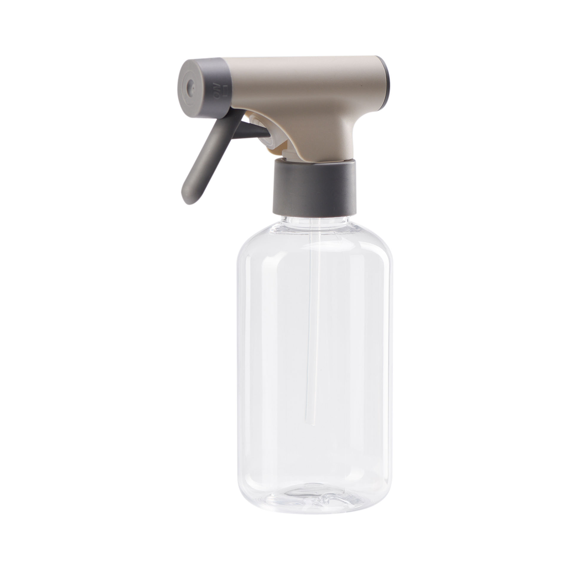 250ml Plastic Trigger Sprayer BottleCleaning Solutions Containers Boston Round Plastic Spray Bottle Gray Trigger Spray