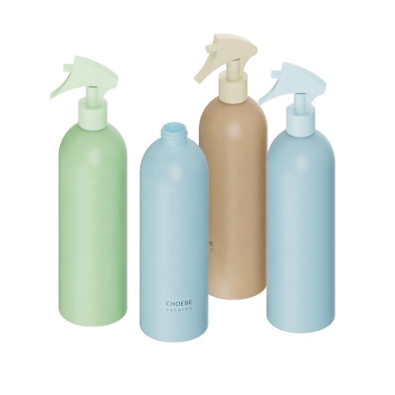 Wholesale Green Hdpe Plastic Trigger Cleaning Spray Lotion Pump Bottle 500 ml  Refillable Empty Shampoo Bottles for Shower