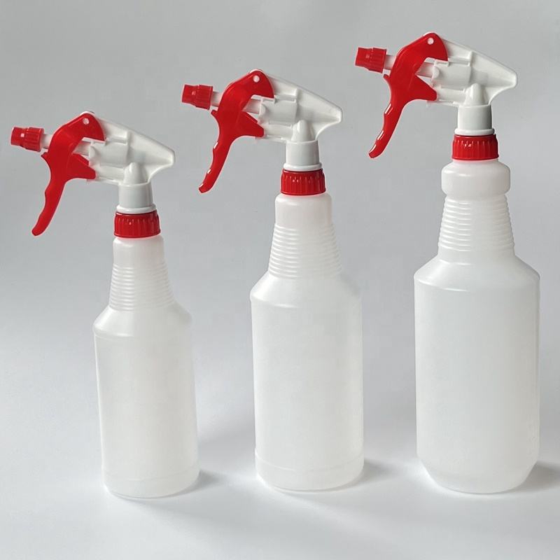 Wholesales 1000ml 1L  750ml  500ml Spray Empty Spray Plastic Bottle for Disinfection with Graduation Mark with Trigger  Spray