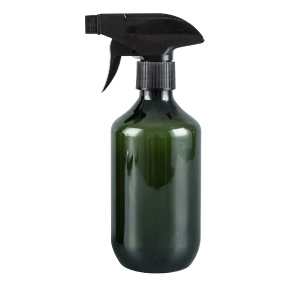 Black Green & Transparent PET Plastic Shampoo & Hair Oil Bottles with Lotion Pump or Trigger Sprayer for Wigs & Blush