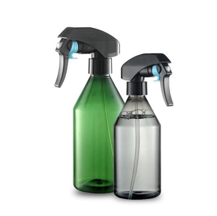 Empty 300ml Clear Gray Green Pet Plastic Spray Hair Spray Bottle Garden Spray Bottle with Trigger Cap