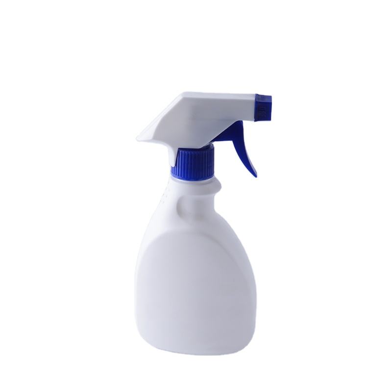Hot Selling 350ml HDPE Flat White Plastic Trigger Spray Bottle Sealed Pump Pump Household Cleaning Packaging Lotions Liquids