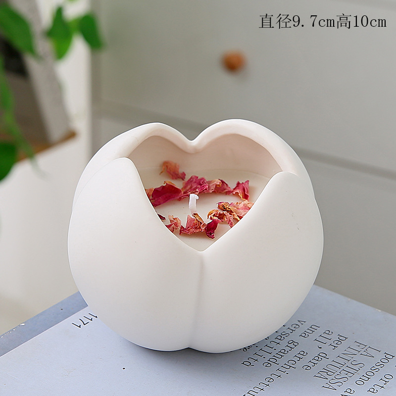 New style ceramic fragrance creative candle holder jar