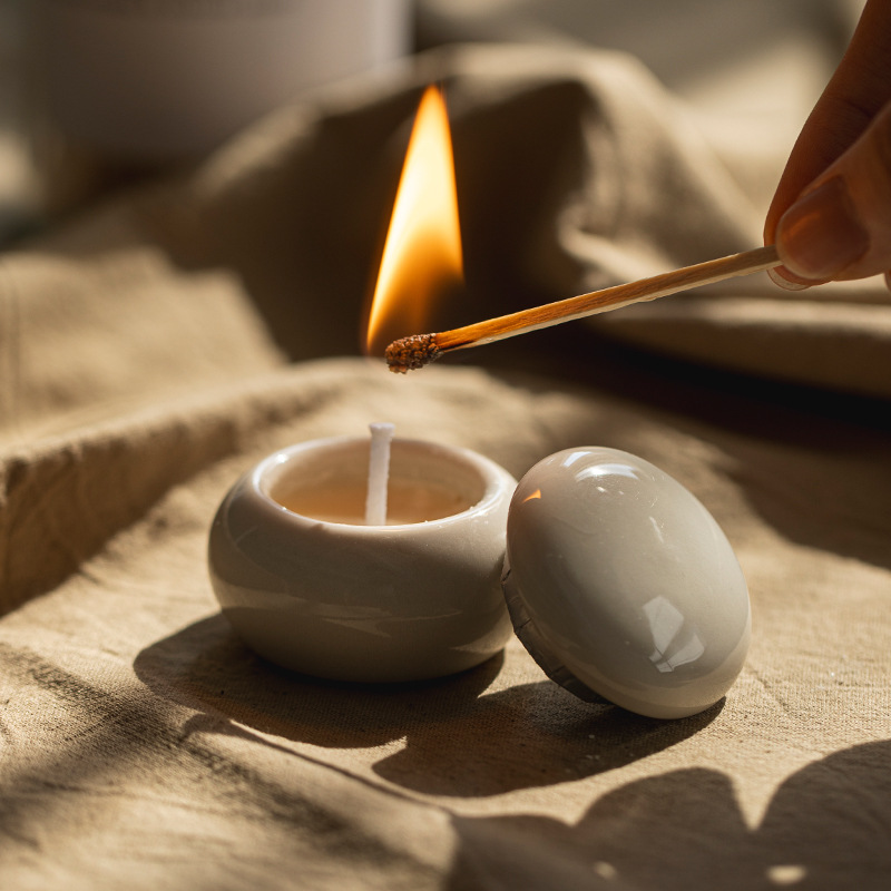 Mini jar aromatherapy candle cup creative simple decoration ceramic candle jar