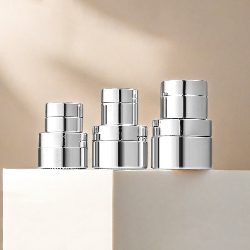 Printing logo cosmetic packaging glass face cream jar eye cream sample jar