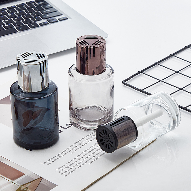 Transparent Car fragrance glass bottle 120ml car perfume fragrance glass bottle