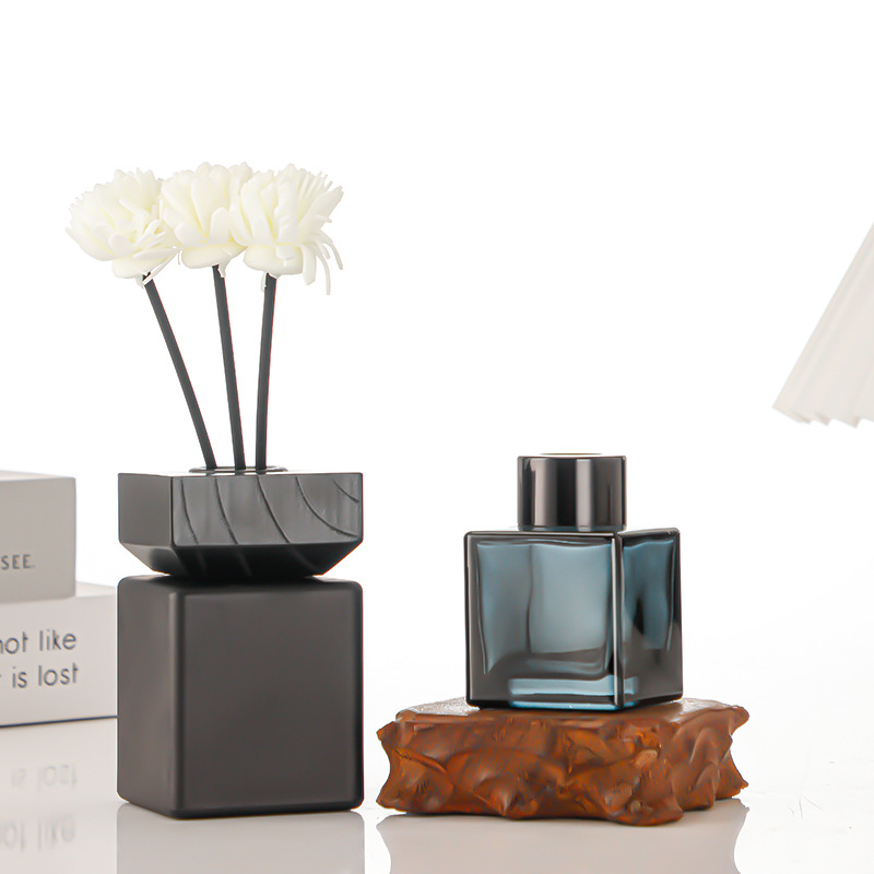 Customized square glass fragrance bottles perfume bottles