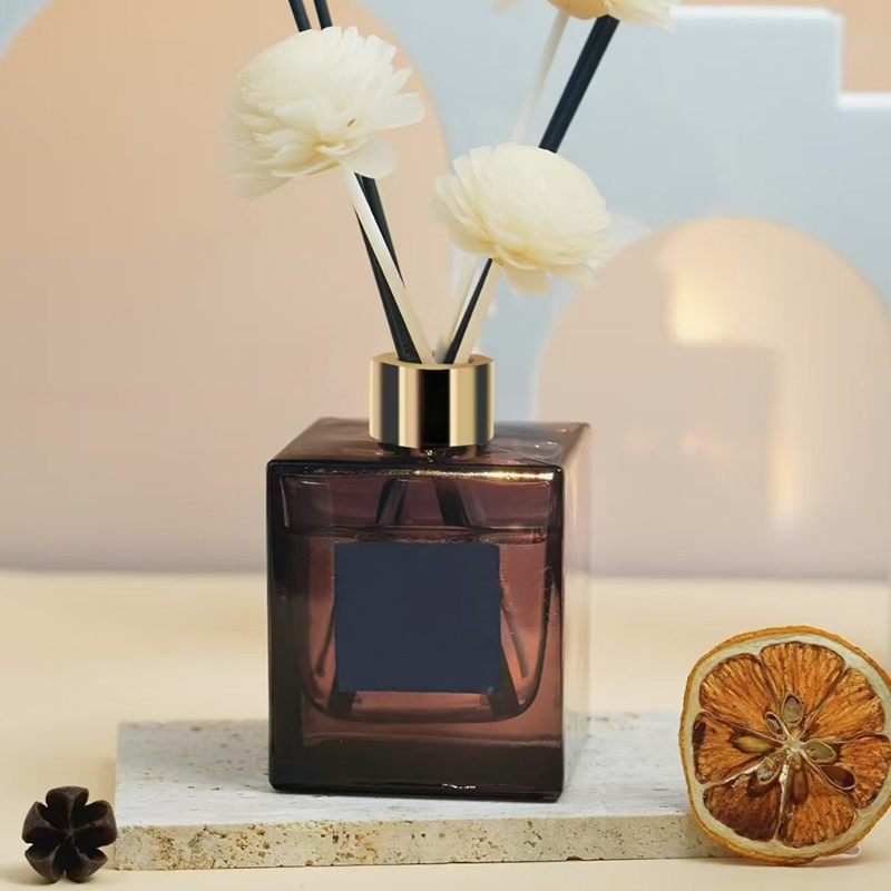 Rectangle glass bottle perfume bottle aromatherapy diffuser bottle