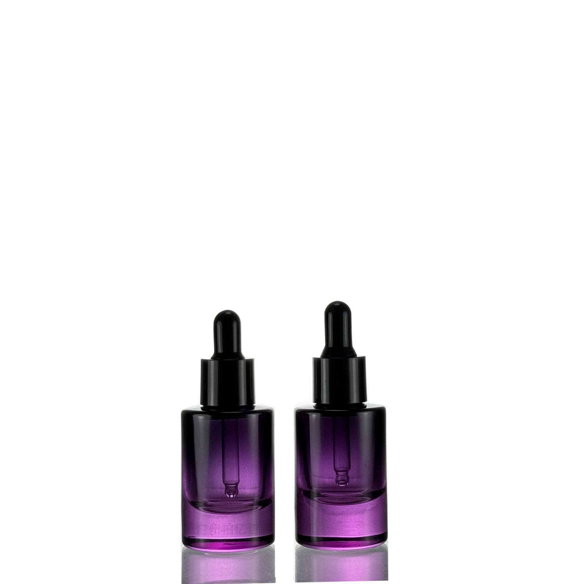 New straight round thick bottom gradual 20ml essence dropper bottle
