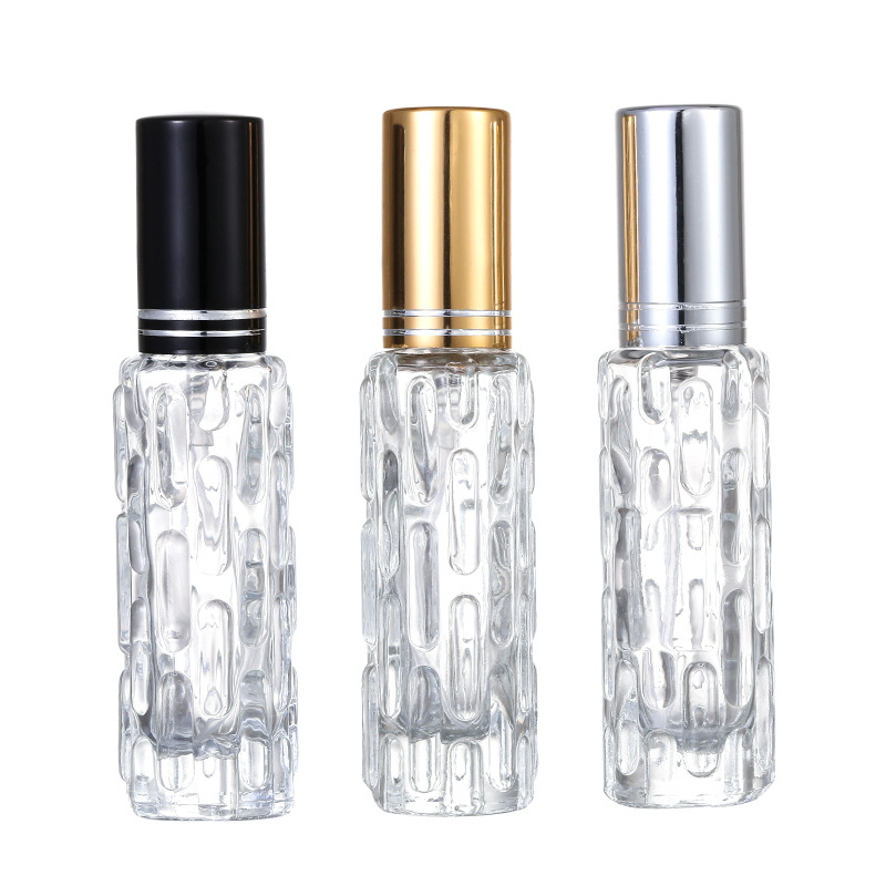 Portable glass bottle l0ml balsam pear bottle perfume spray bottle
