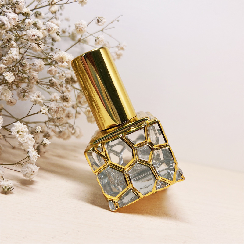 10ml perfume spray bottle electroplated gold mini travel portable perfume bottle exquisite bottle