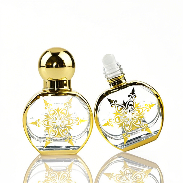 12ml Beauty Packaging Transparent Glass Ball Oil Dispensing Bottle Portable Cosmetics Sample Bottle