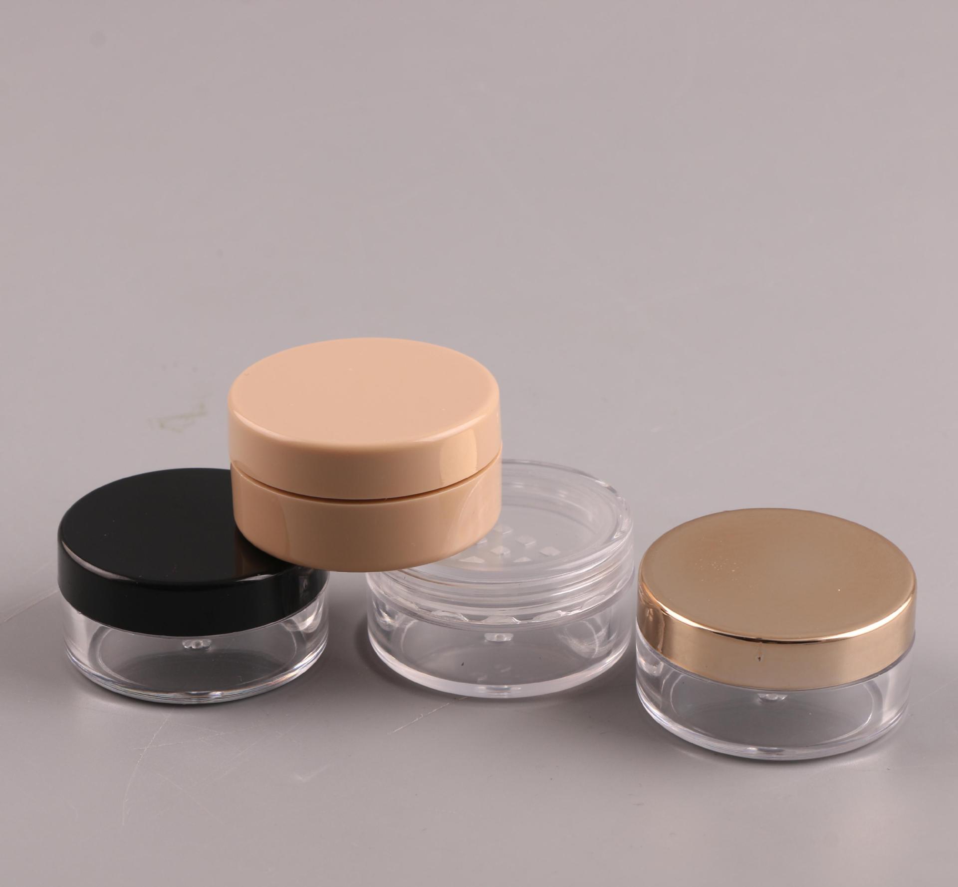 Transparent PS bottle 10g plastic packaging facial mask jar