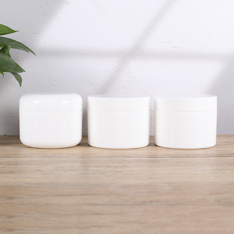 White PP cream bottle 200/250g wide mouth cream jar plastic packaing jar