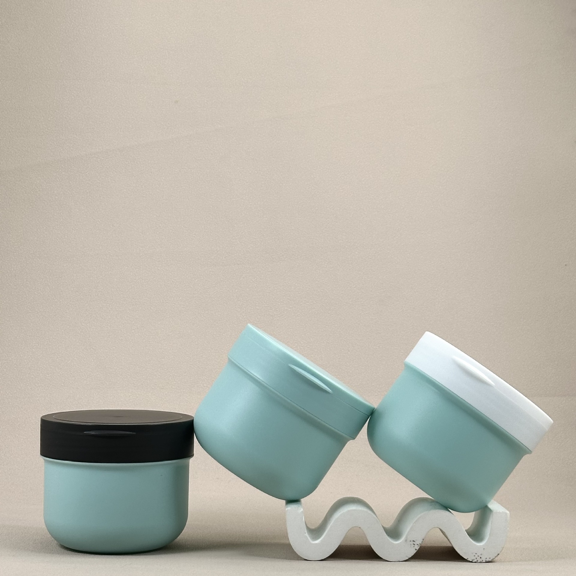 Wide mouth PP cream jar frosted cream jar hair mask jar plastic packaging jar