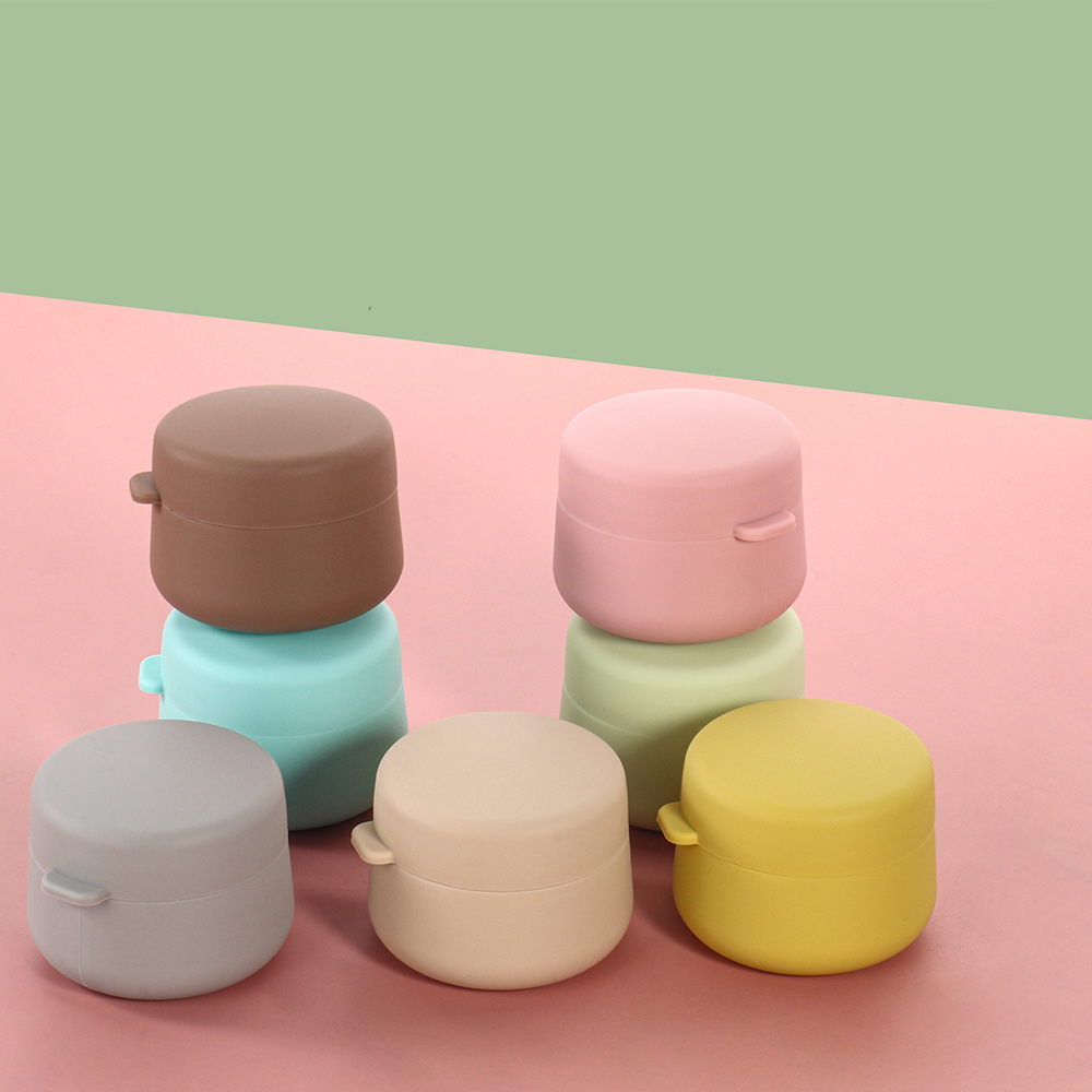 Food grade safety silicone cream box bottle facial mask cream jar