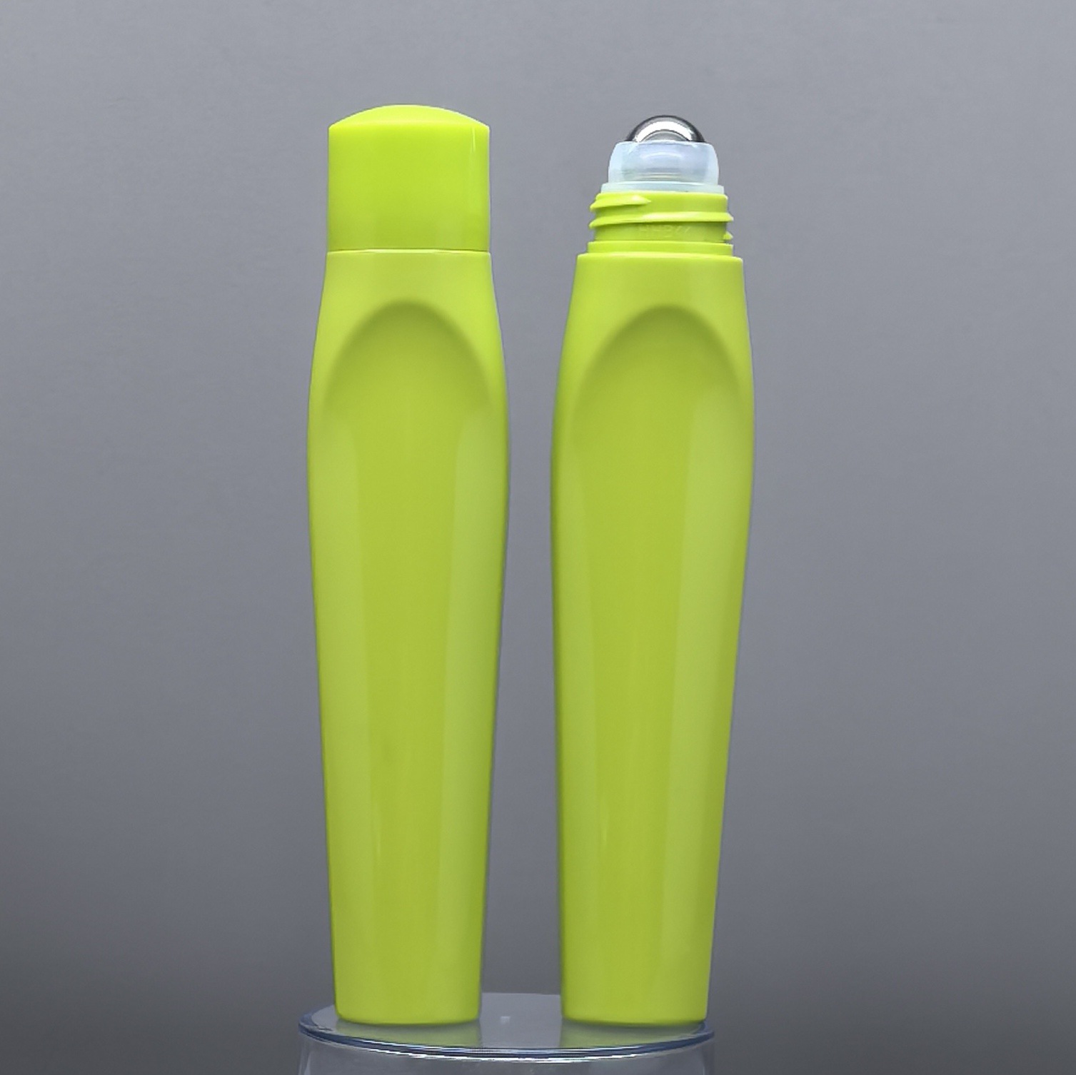 10ml 15ml 50ml plastic PET packaging green essential oil bottle roller bottle 