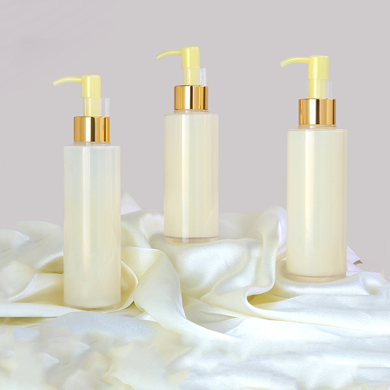 120ml 150ml New PET thick bottom thick wall makeup remover oil bottle round shoulder skin care packaging bottle