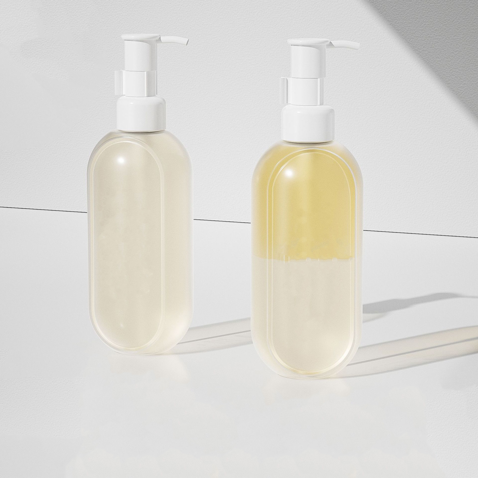 New makeup remover bottle ins wind 200ml press type transparent toner essence water plastic skin care product package