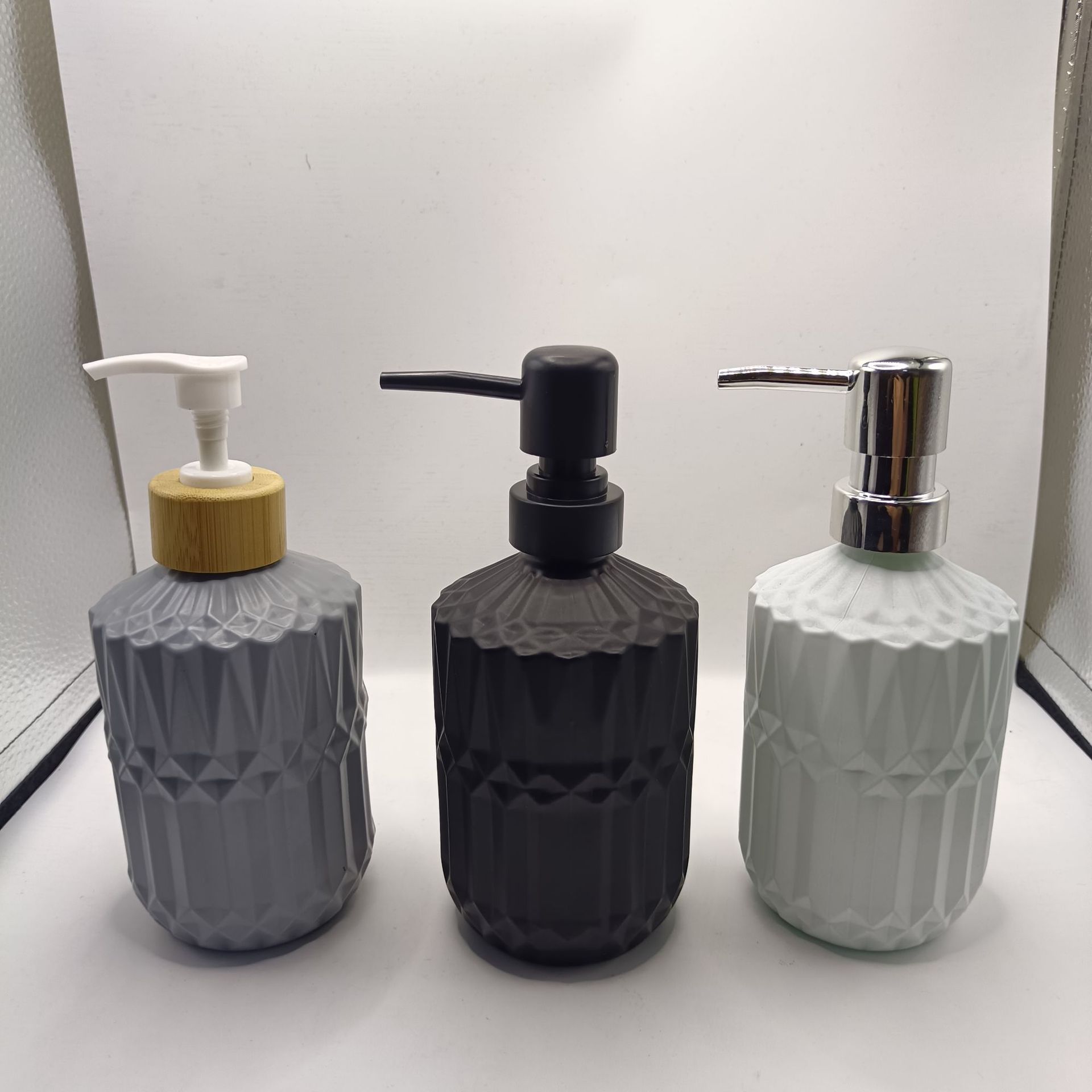 Luxury hand sanitizer glass packaging bottles
