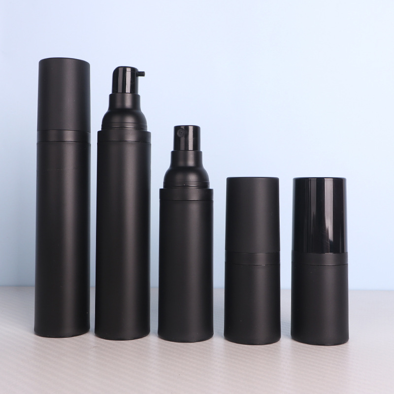 Frosted black spray bottle press type spray vacuum bottle