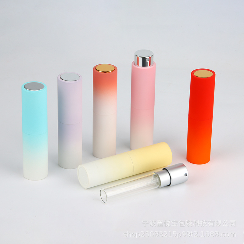 8ml/10ml gradient perfume bottle mouth spray bottle